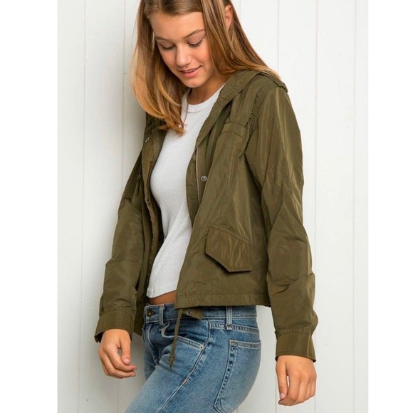 Brandy Melville Army Green Utility Jacket - Picture 1 of 8